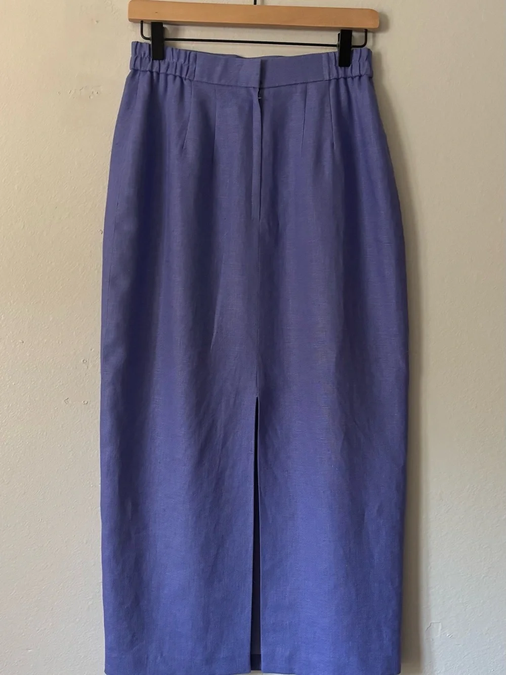 Vintage Anne French 2-Piece Skirt Suit Lavender Linen Floral Lace   8